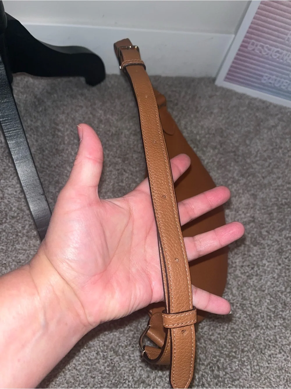 Kate Spade Leila Tan Leather Belt Bag